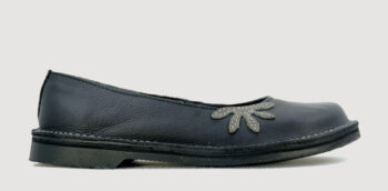 Freestyle Roberta Bundu Black/ Grey Handmade Genuine Leather Shoes.