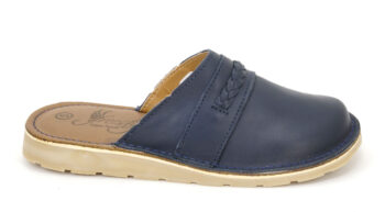 Freestyle Sienna Handmade Genuine Leather Onspan Navy Blue Slip on Shoe.