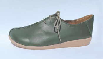 Freestyle Scarborough Handmade Onspan Olive Green Genuine Leather Shoe
